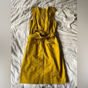 Chartreuse Halogen Tea Length Dress